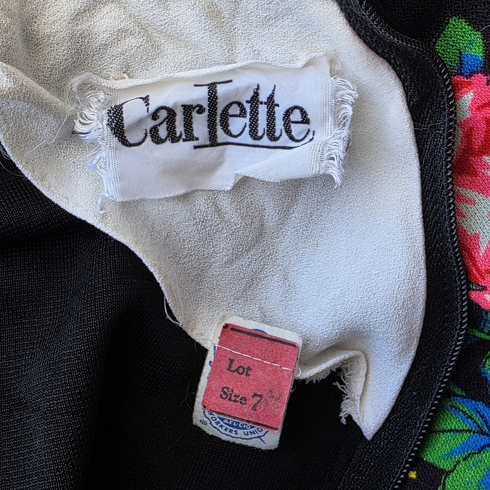 Vintage 70s Carlette Union Made Boho Floral Maxi Dress - Picture 8 of 13